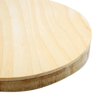 Tablet Round Wooden Plywood D-20 x 2 cm, pine, calligrata-3
