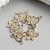Decor for creativity metal, rhinestones "Double wing butterfly" gold 1.7x2 cm