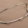Farmire of the sewing "semicircle", with mounts, 20 × 7.5 cm, silver color
