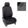 Autorekhly for Toyota Avensis, Sedan, 2002-2009, black, eco-leather, set