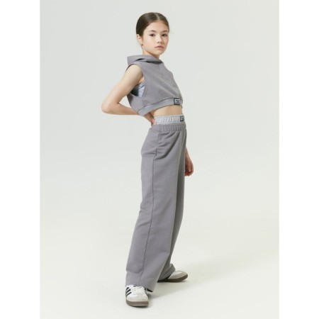 Children's pants Amarobaby Twice, height 134 cm, gray color-6
