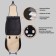 Frozen on the seat, universal Senator Creed, eco -leather, 2pcs, foam 10mm, black 77718