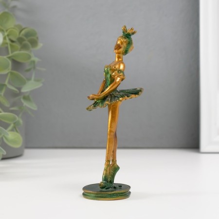 Polystone souvenir "Ballerina in a green pack" 13.2x5.3x5.2 cm-1