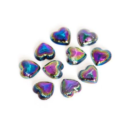 Pole Pole "Heart", chameleon, 10 pcs