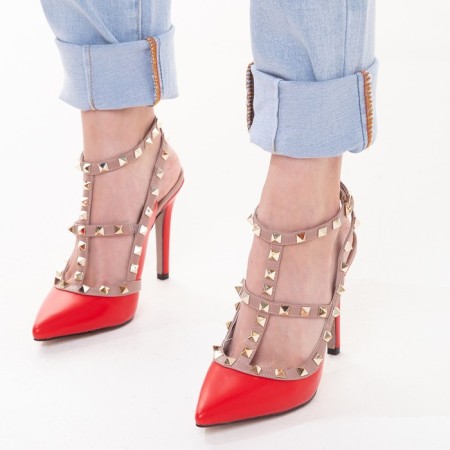 Women's shoes, red color, size 35-2