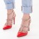 Women's shoes, red color, size 35