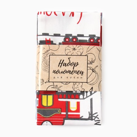 A set of kitchen towels of the Dolyana "Magic" 35x60cm-4pcs, 100% HL-9