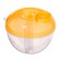 A container for a mixture with a dispenser, yellow