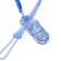 Holder for the nipple - dummy "heart", silicone, blue color