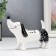 Souvenir Ceramics "Dachshund in shorts" White-black 9.3x5.3x13.7 cm