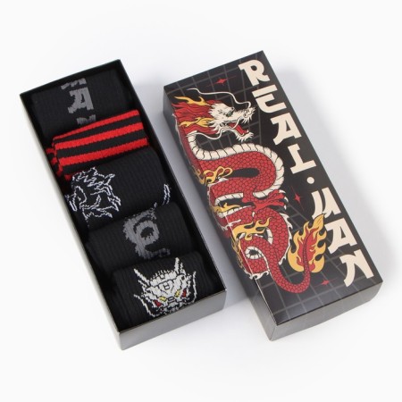 A set of men's socks KAFTAN "Real Man" 5 pairs, size 41-44 (27-29 cm)