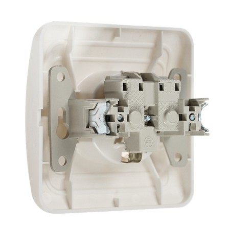 Single Luazon Lighting "ECB", 16 A, with salary, white-2