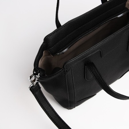 Bag Female Tout with zipper, black color-7