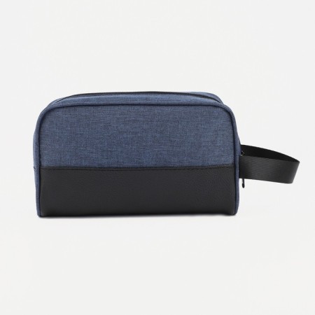 Cosmetic bag with lightning, dark blue color-1