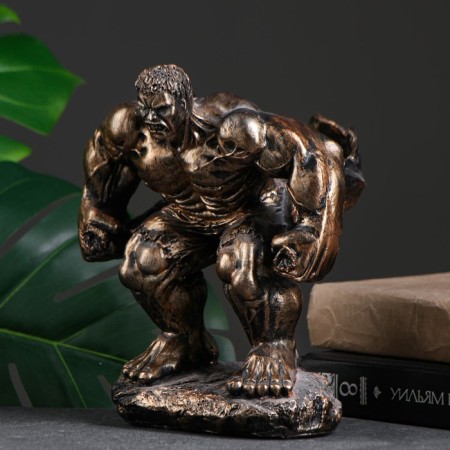 Standing for a bottle "Strong" bronze, 19x18x21.5cm-4