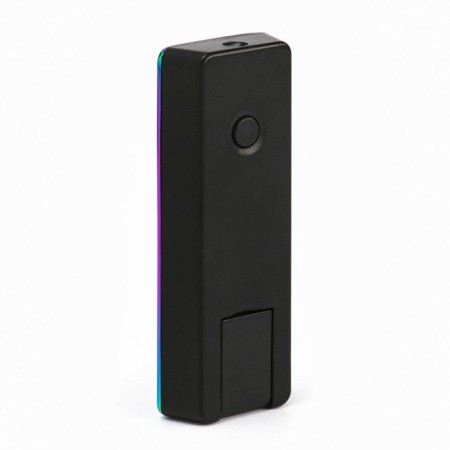 Electronic lighter, USB, spiral, flashlight, 2.5 x 7.5 cm, lilac-3