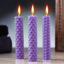 A set of candles from wax 