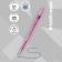 Gel pen Erichkrause R-301 Spring Gel Stick, blue ink, node 0.5 mm, letter line 600 meters