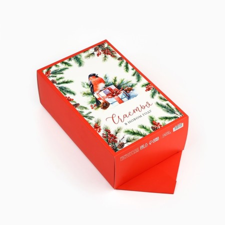 The prefabricated context box "Happiness in the New Year", 18x 28 x 10 cm, New Year-2
