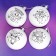 New Year's set for creativity. Christmas balls for coloring "New Year! A wonderful gift ”, 4 pcs, d = 7cm