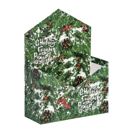 Gift envelope "Happy New Year and Merry Christmas", 18 x 24 x 7 cm-3