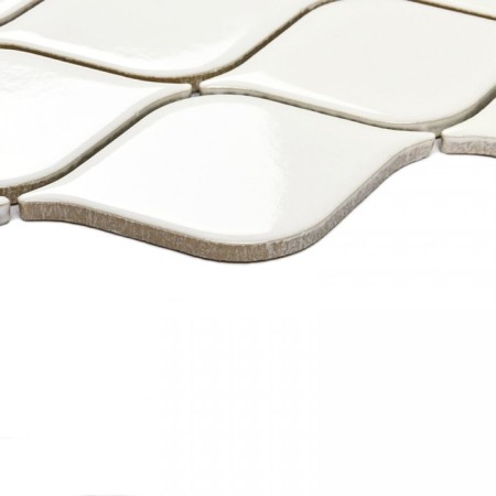 Ceramic mosaic Bonaparte Melyany White Glossy, 264 x 280 mm-1