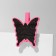 Cretaceous price tag on the leg "Butterfly, 2 pcs. in a set, 1.5 × 10 × 8 cm, pink color