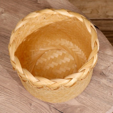 Wicker basket, from bamboo 20x20x25 cm-3