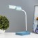 Lancer table lamp LED 3.5W USB AKB Sine-Lazurnaya 11x15x45 cm Risalux