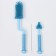 Set of brushes for bottles and nipples, 3 pcs., Blue color