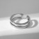Ring "Grace", the color of silver, dimensionless