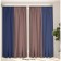 Set of curtains "Canvas", size 200x270 cm, 2 pcs, blue color, dusty rose