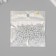 Beads for creativity plastic "Ball with rhinestones" white-silver set 20 grams 0.6x0.6x0.6 cm 104285