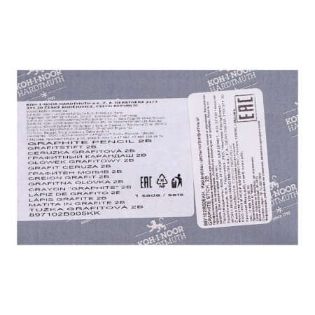 Whole pencil 10.5 mm Koh-I-Noor 8971 2B, thickened, l = 115 mm-3