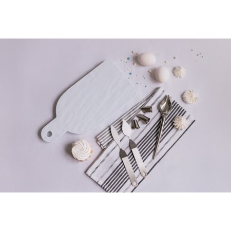 Serving dish "White East", 34.5 × 16.7 × 1.7 cm, white color-11