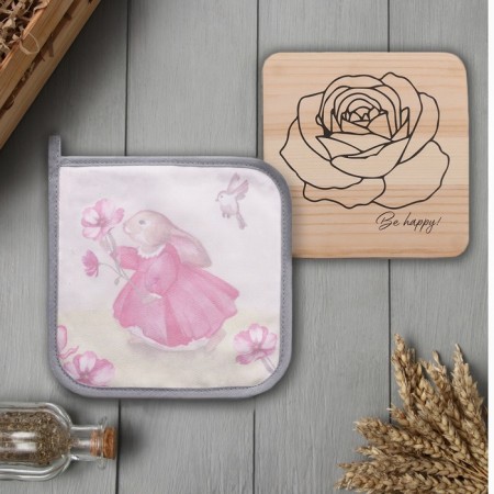 Kitchen "Sunny Day" Square 19x19cm, hot stand