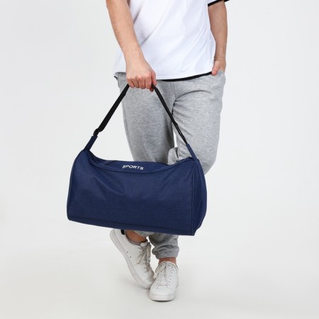 Sports bag with lightning, long belt, blue color-5