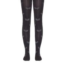 Pantyhose children's cotton Conte kids tip-top, height 140-146 cm, black color