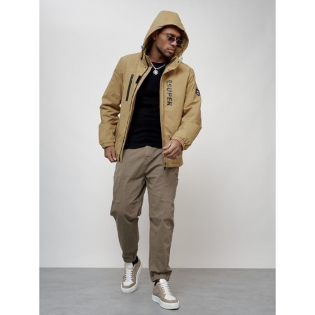 Sports male jacket, size 50, beige color-15