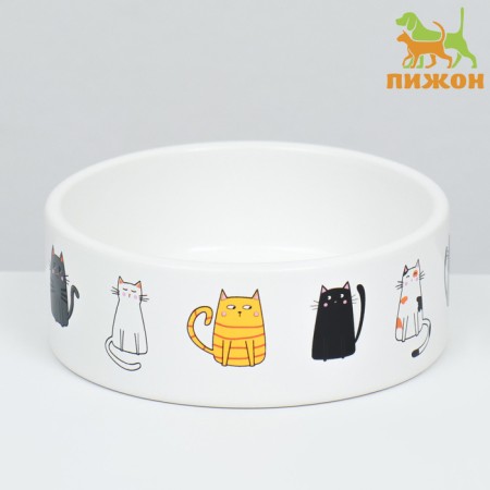 Ceramic "Kotsy" bowl 300 ml 12.5 x 4.5 cm, white-1