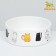 Ceramic "Kotsy" bowl 300 ml 12.5 x 4.5 cm, white