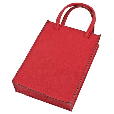 Women's bag B2781-77140, red color, genuine leather, 15x5x20 cm-1
