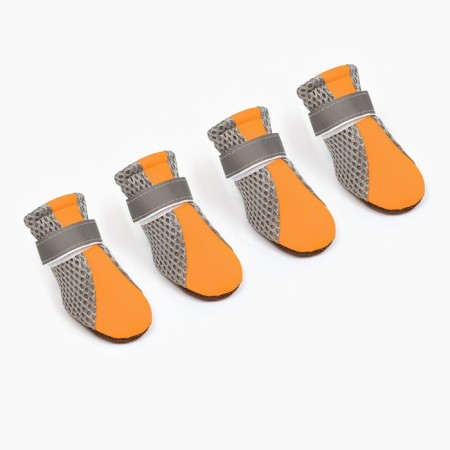 Dog boots "comfort +", size M (4, 5 x 3, 6 cm), orange