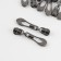 Automatic castle for lightning "Spiral", No. 3, 10 pcs, color black nickel