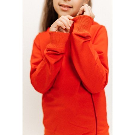Sports suit for girls ise, height 122-128 cm, red color, blue-14
