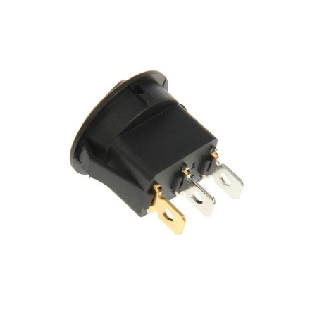 Clivant switch Rexant RWB-215, Round, 12 V, 16A (3C), On-OFF, black, with red under-1