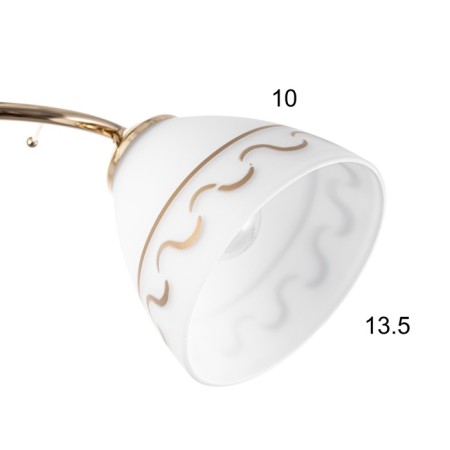 Akvil chandelier 2he27 40W gold 48x26 cm-5