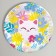 Disposable paper plate "cat", 18 cm