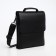 Male bag on the Textura valve, external pocket, black color