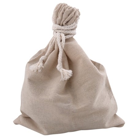Cotton bag, 20 × 25 cm, 2 kg, with ties, beige-4